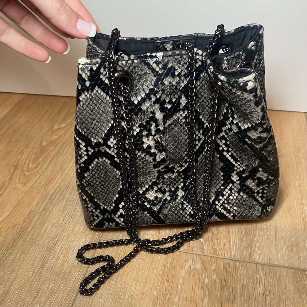 Mini Snakeskin Purse